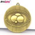Oem Medal Maker Großhandel Günstige 3D Marathon Sport Metall Goldmedaille Schlüssel
